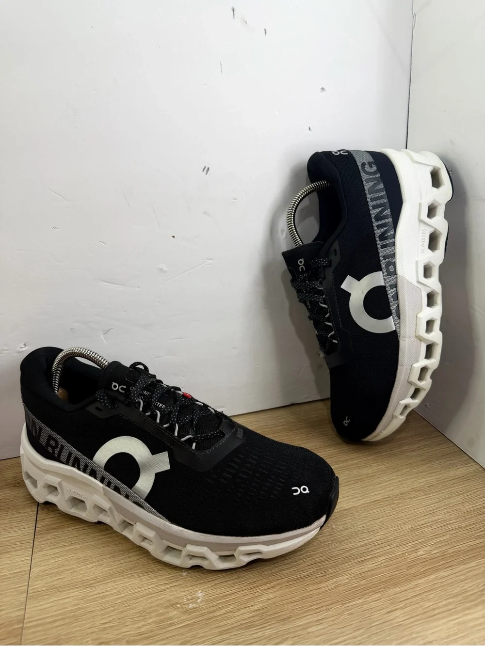 On Running Black and White Women's Cloudrunning Shoes